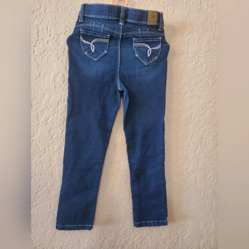 YMI Jeans girl size 5 with elastic adjustable waist